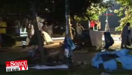 Polis tüm çadırları söktü!