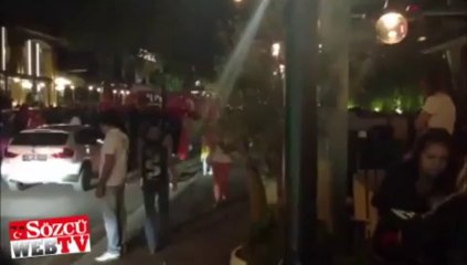 Nusr-et önünde Şahenk  protestosu