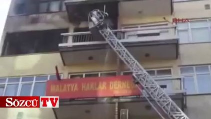 Malatya’da korkutan yangın