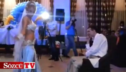 Gelinden damada sürpriz dans