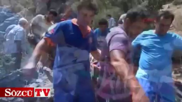 Keçi sahibini uçurumdan yuvarladı