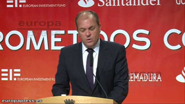 Monago y Botín impulsan actividad empresarial extremeña