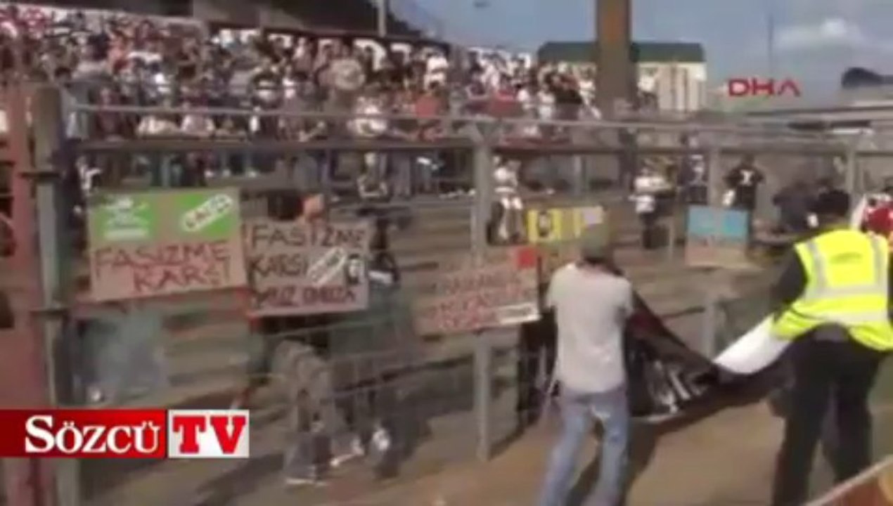 Maçta Gezi Parkı protestosu