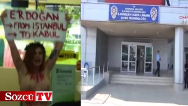 Sabiha Gökçen’de femen gözaltısı