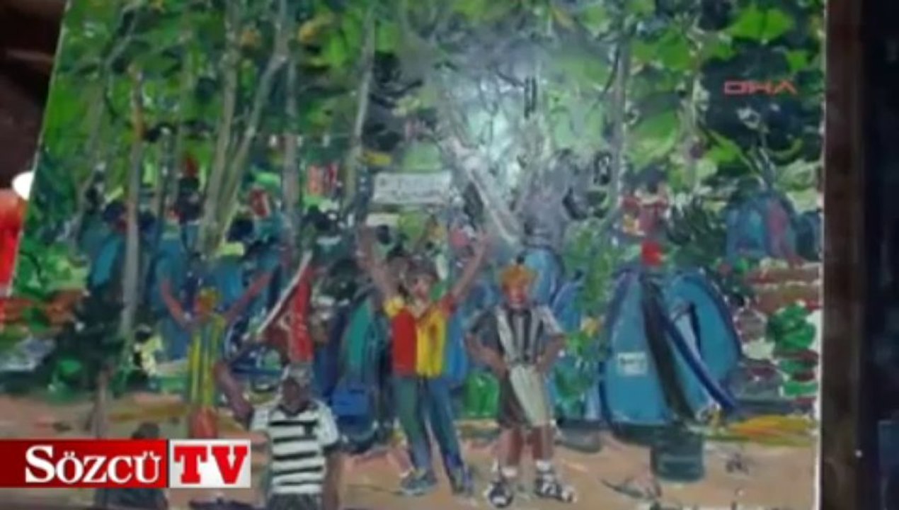 ‘Gezi direnişi’ tablolarda