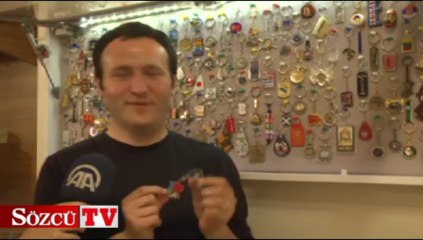 76 ülkeden 150 farklı anahtarlık