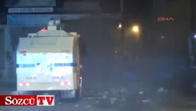 Polise molotoflu saldırı