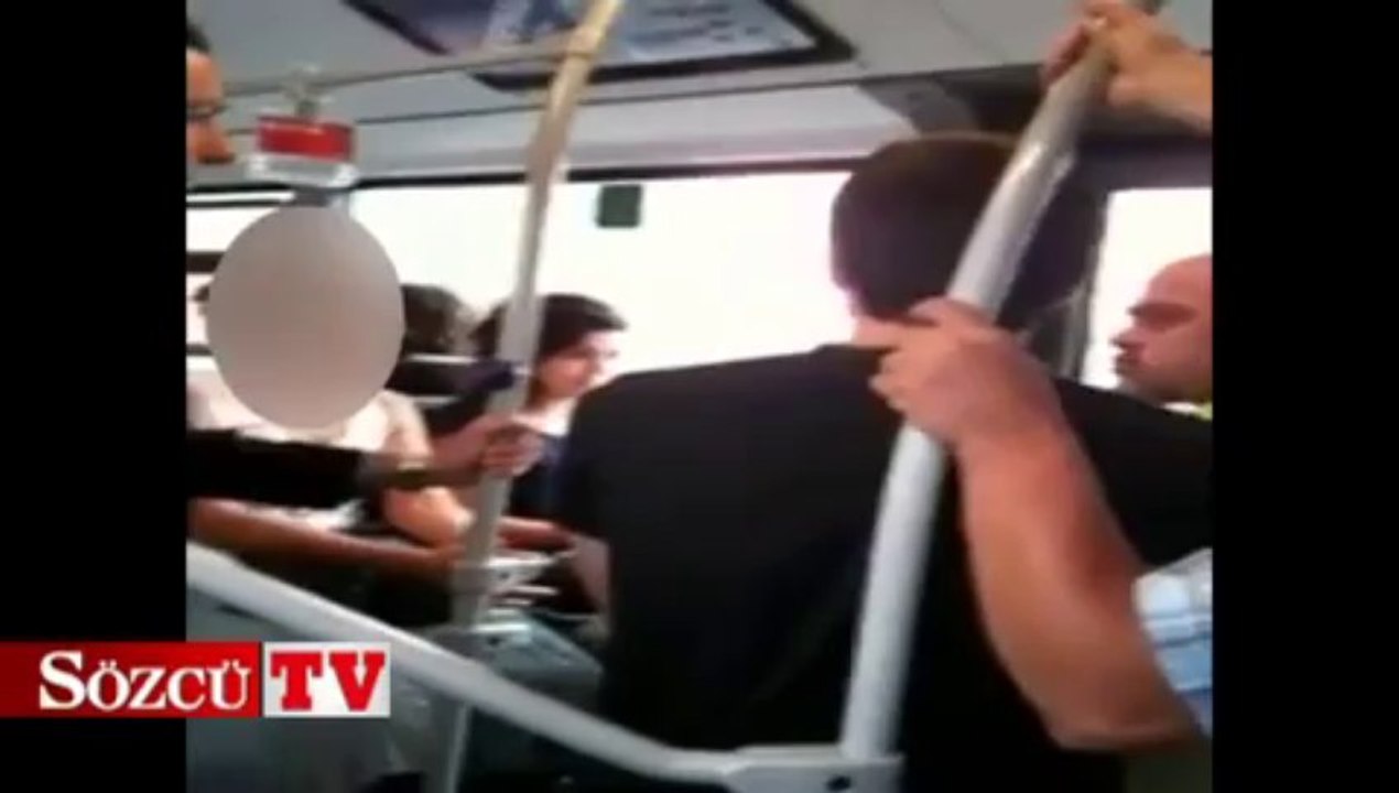 Metrobüste tuhaf bir kavga!