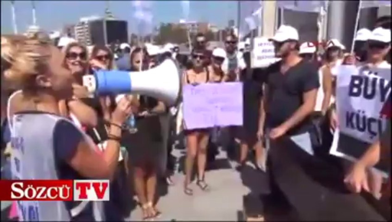 Hava-iş’ten adliye önünde protesto