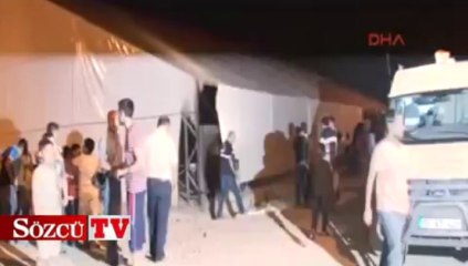 Emine Erdoğan’ın gönderdiği çadırı yaktılar