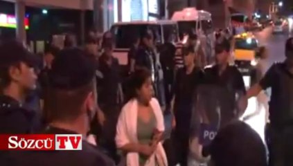 Polisten Gümüşsuyu’nda müdahale