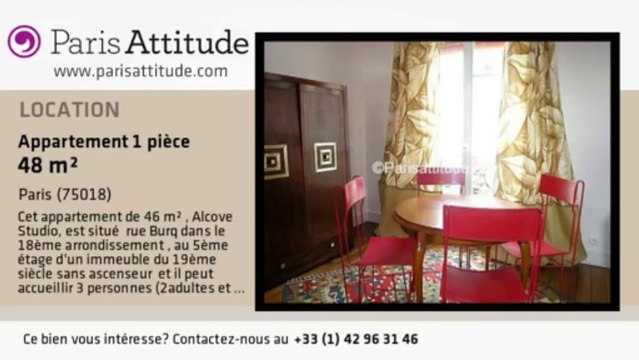 Appartement Alcove Studio à louer - Montmartre, Paris - Ref. 6068