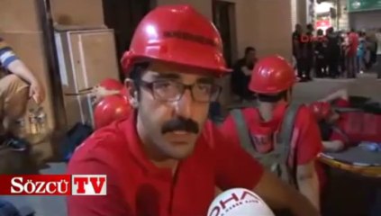 Polisi, yere yatarak protesto ettiler