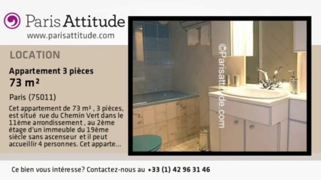 Appartement 2 Chambres à louer - Voltaire, Paris - Ref. 7670