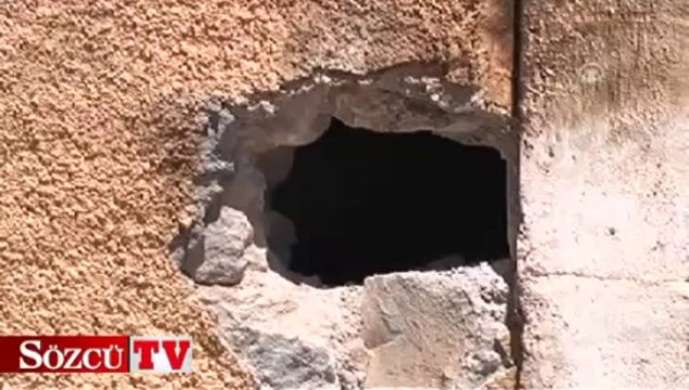 Lojmana tanksavar mermisi isabet etti