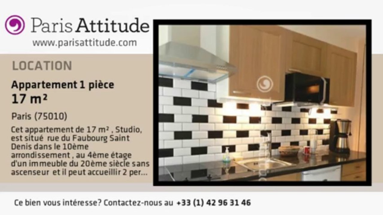 Appartement Studio à louer - Gare de l'Est/Gare du Nord, Paris - Ref. 8334