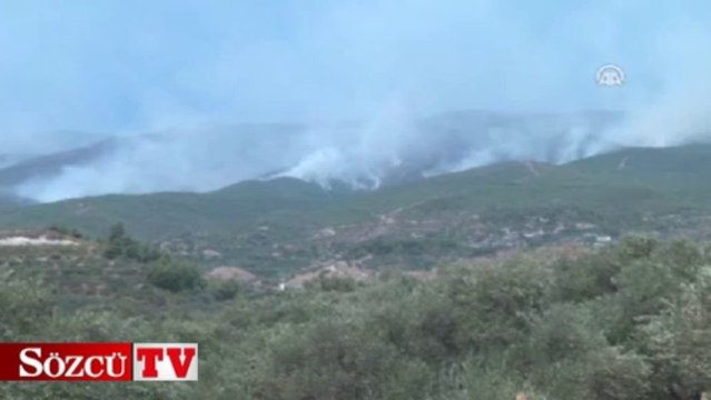 Hatay’daki orman yangını sürüyor