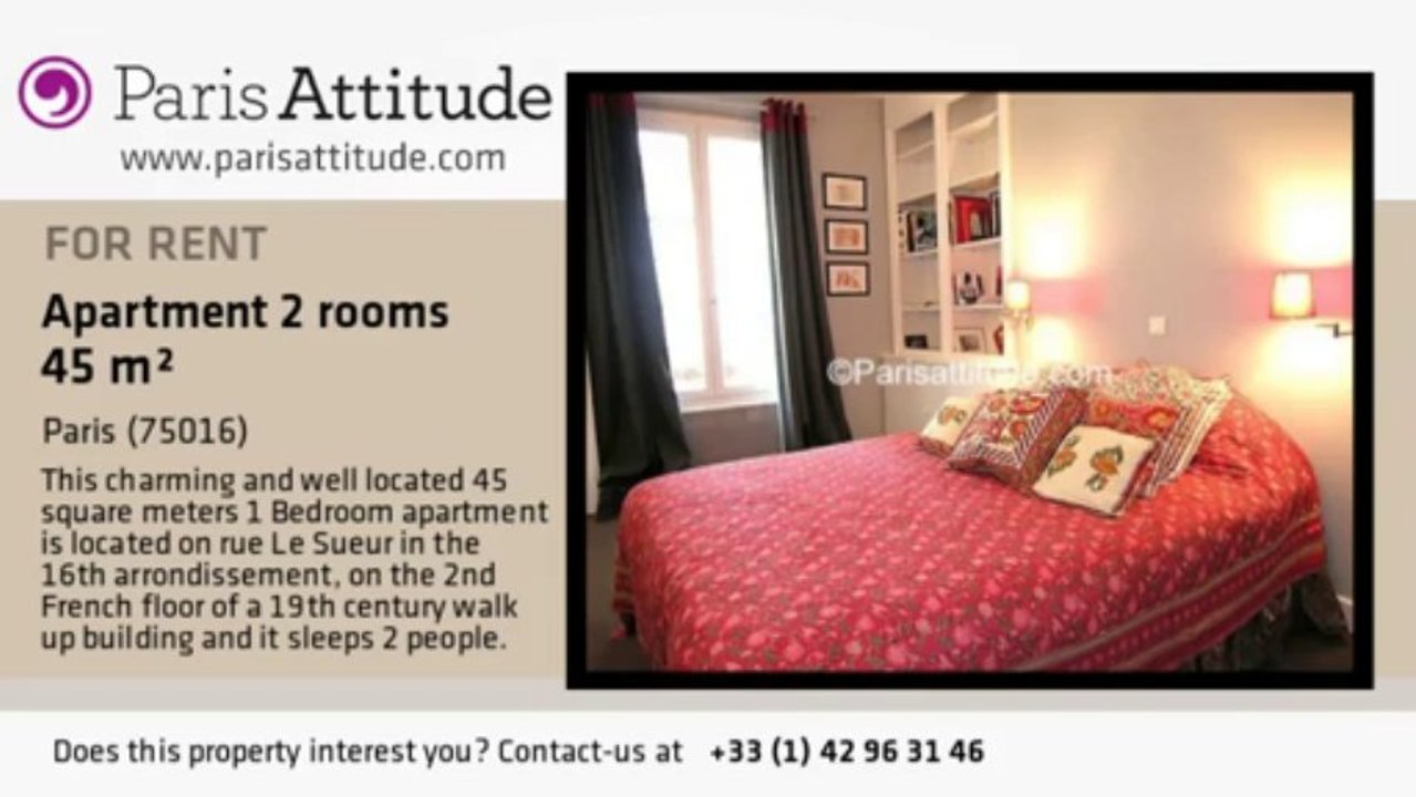 1 Bedroom Apartment for rent - Porte Maillot/Palais des Congrès, Paris - Ref. 3855