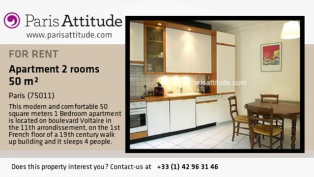 1 Bedroom Apartment for rent - Voltaire, Paris - Ref. 2187