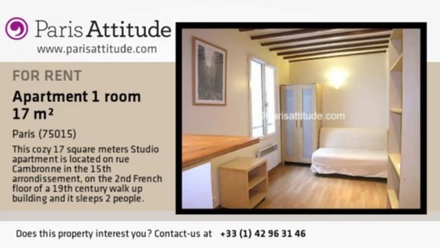 Studio Apartment for rent - Pasteur, Paris - Ref. 3704