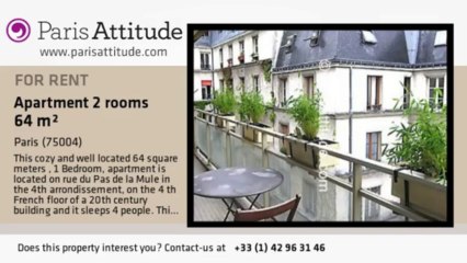 1 Bedroom Apartment for rent - Place des Vosges, Paris - Ref. 7782