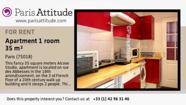 Alcove Studio Apartment for rent - Montmartre, Paris - Ref. 5930