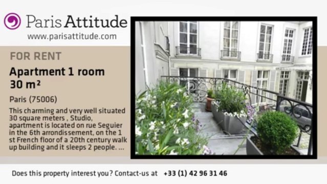 Studio Apartment for rent - St Germain, Paris - Ref. 8620