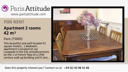 1 Bedroom Apartment for rent - Place Monge, Paris - Ref. 5857