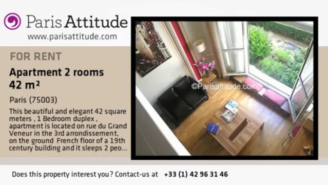 1 Bedroom Duplex for rent - Musée Picasso, Paris - Ref. 6201
