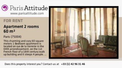 1 Bedroom Apartment for rent - Hôtel de Ville, Paris - Ref. 4662