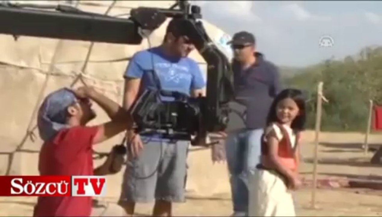 Kırgız köyü çekim platosuna dönüştü