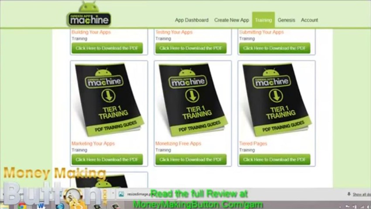 Green App Machine Review   Inside The Members Area