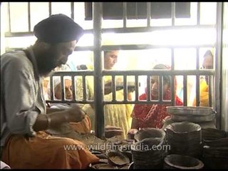 Prashad counter at Golden Temple in Amritsar