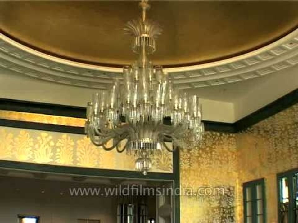 Chandelier inside the hotel "Amarvilas"