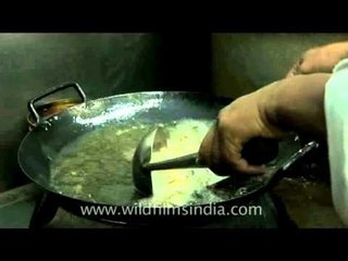 Frying of fish in oil