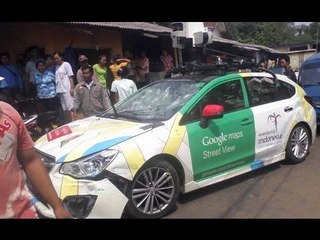 Google Street View car in triple accident in Jakarta