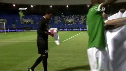 جمهور الاهلي المكلي يردد النشيد الوطني ونشيده - الاهلي 5-1 النهضة HD