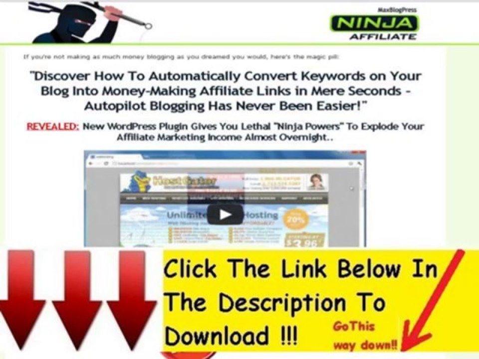 Maxblogpress Ninja Affiliate Coupon Code + Maxblogpress Ninja Affiliate Review
