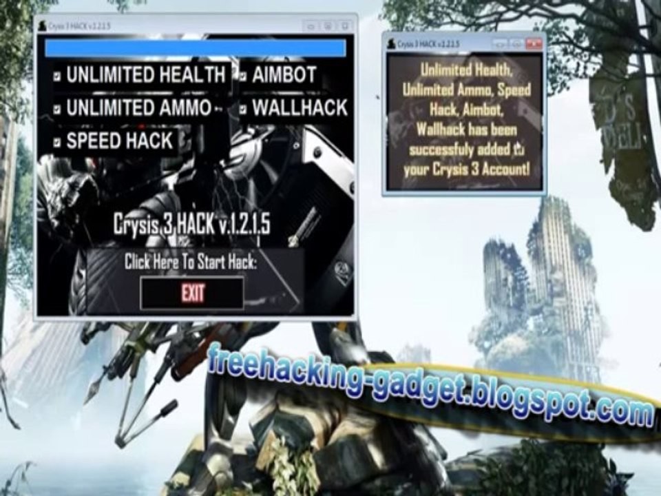# Get this Unlimited cheats Crysis 3 Hack 2013