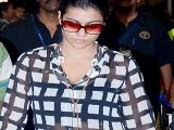 Spotted Kajol In a Transparent Top