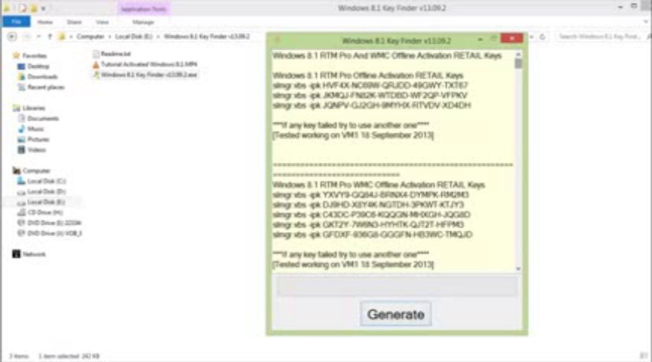 Windows 8.1 Activation Crack - Windows 8.1 Key Finder v13.09.2