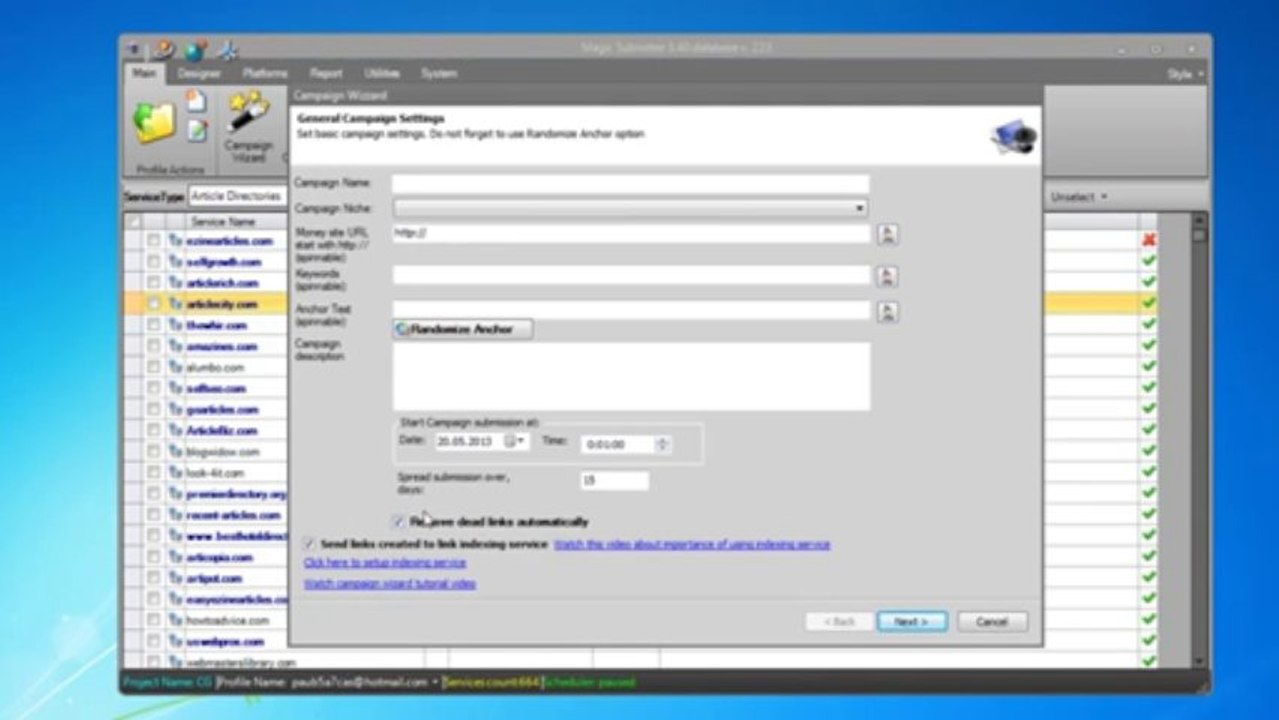 Magic Submitter remove dead links