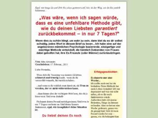 Wie Du Deinen Mann In Nur 7 Tagen ZurÃ¼ckeroberst Review