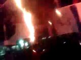 شباب الاولتراس يحرقون صورة السيسي وعلمي أمريكيا واسرائيل 26-9-2013