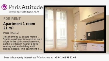 Studio Apartment for rent - Ledru-Rollin, Paris - Ref. 6588