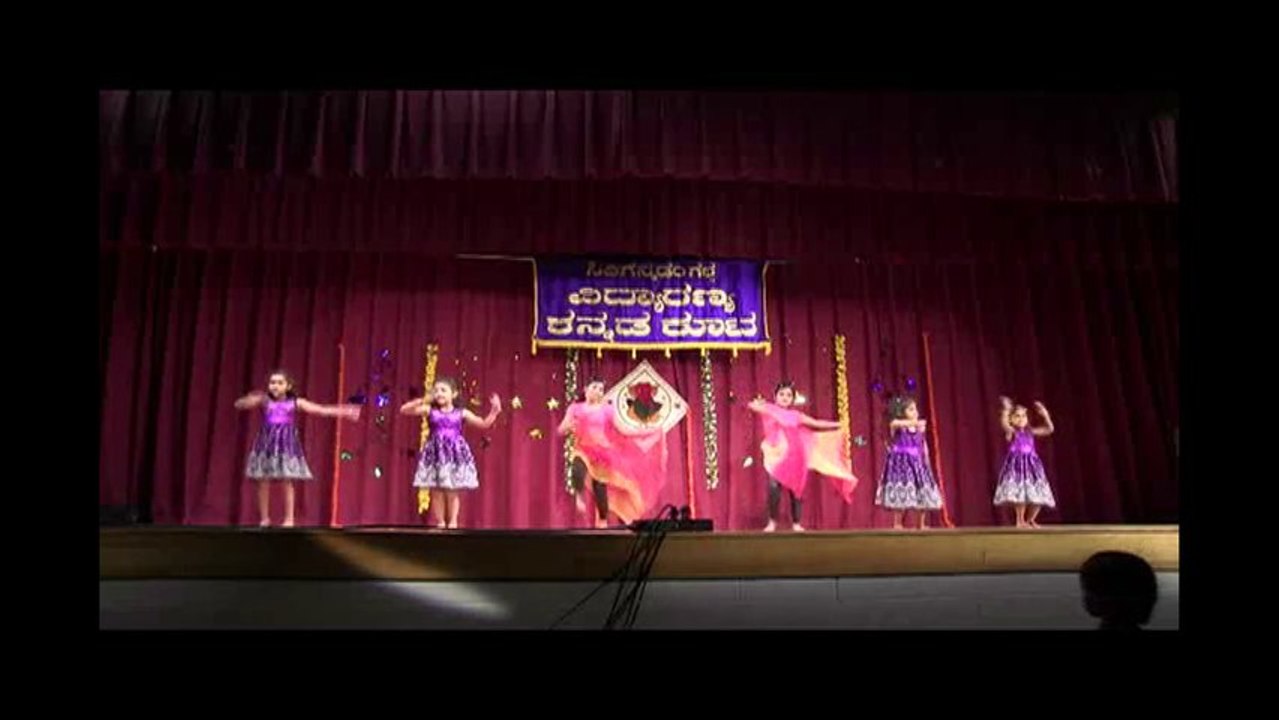 VIDYARANYA KANNADA KUTA: GANESHA HABBA 2013: FUSION DANCE: KANNADA SONGS