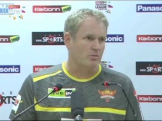 Sunrisers Hyderabad coach Tom Moody post match pc