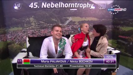 Nebelhorn Trophy 2013 Maria PALIAKOVA / Nikita BOCHKOV SP