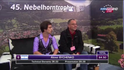 Nebelhorn Trophy 2013 Alexei BYCHENKO SP