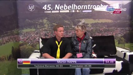 Nebelhorn Trophy 2013 Martin RAPPE SP
